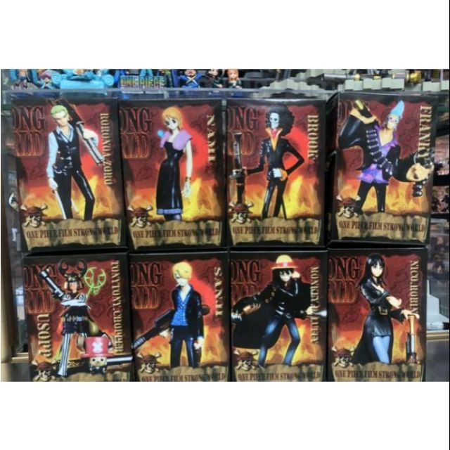 海賊王劇場版強者天下one Piece Film Strong World 黑衣大砲九人組八盒裝娃娃機公仔手辦 蝦皮購物