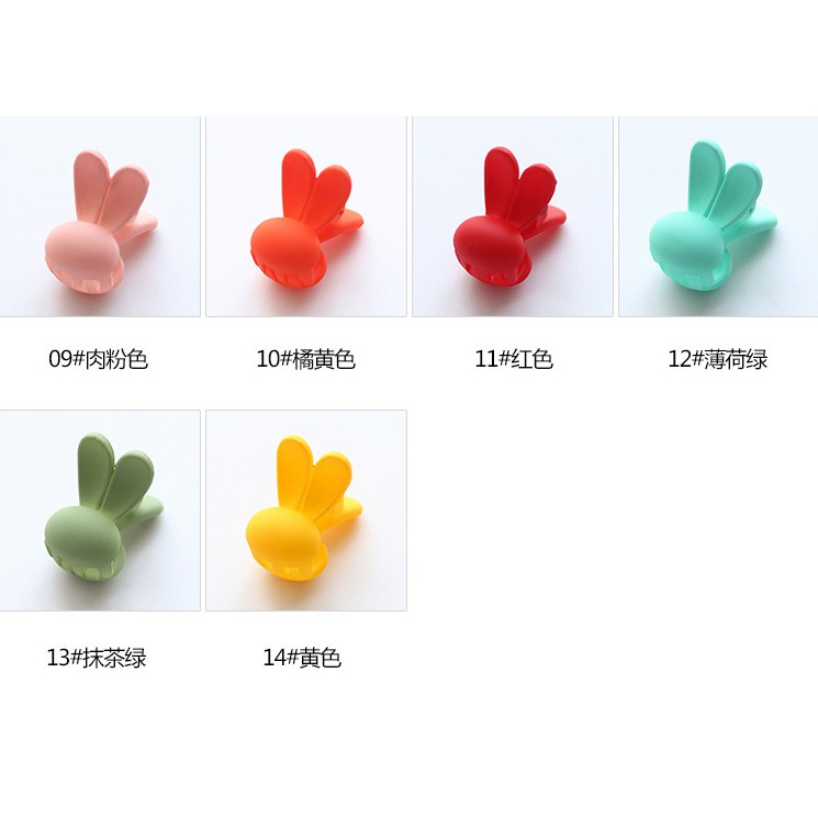 韓國可愛糖果色寶貝兔耳小夾