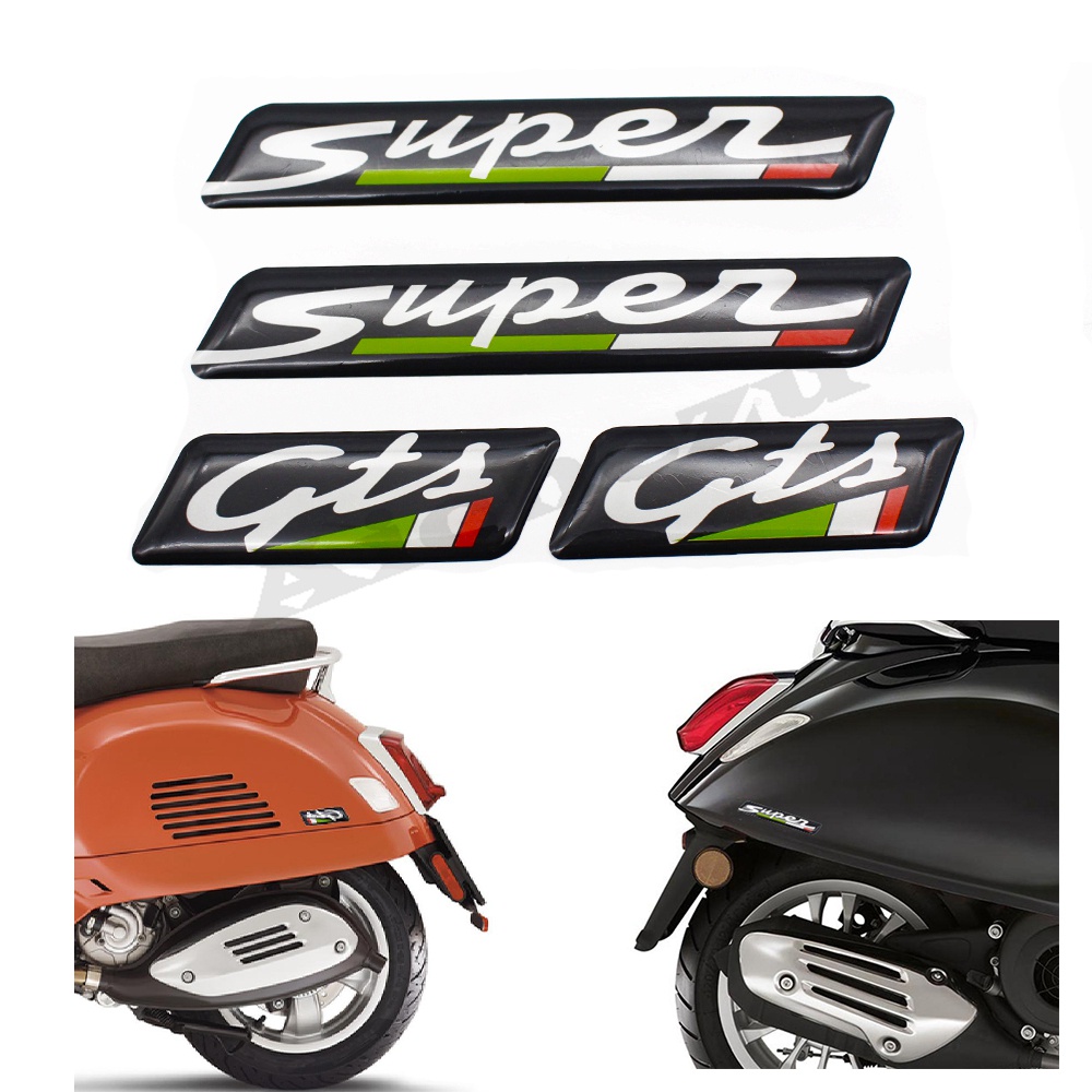 摩托車 3D貼紙裝飾貼花貼紙 適用於 Vespa Beverly GTS GTV LX Sprint Primavera