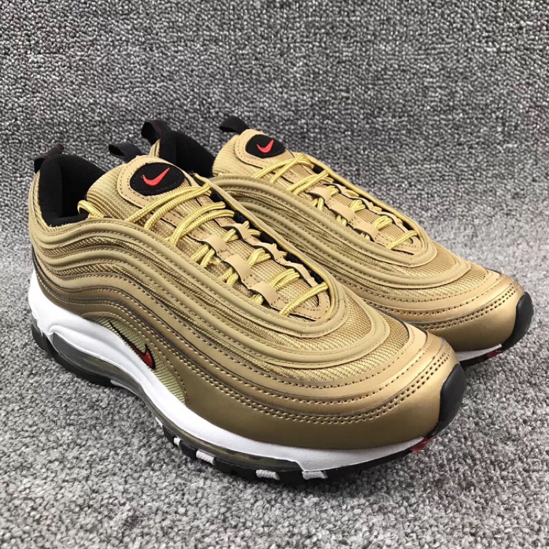 gold air maxes 97