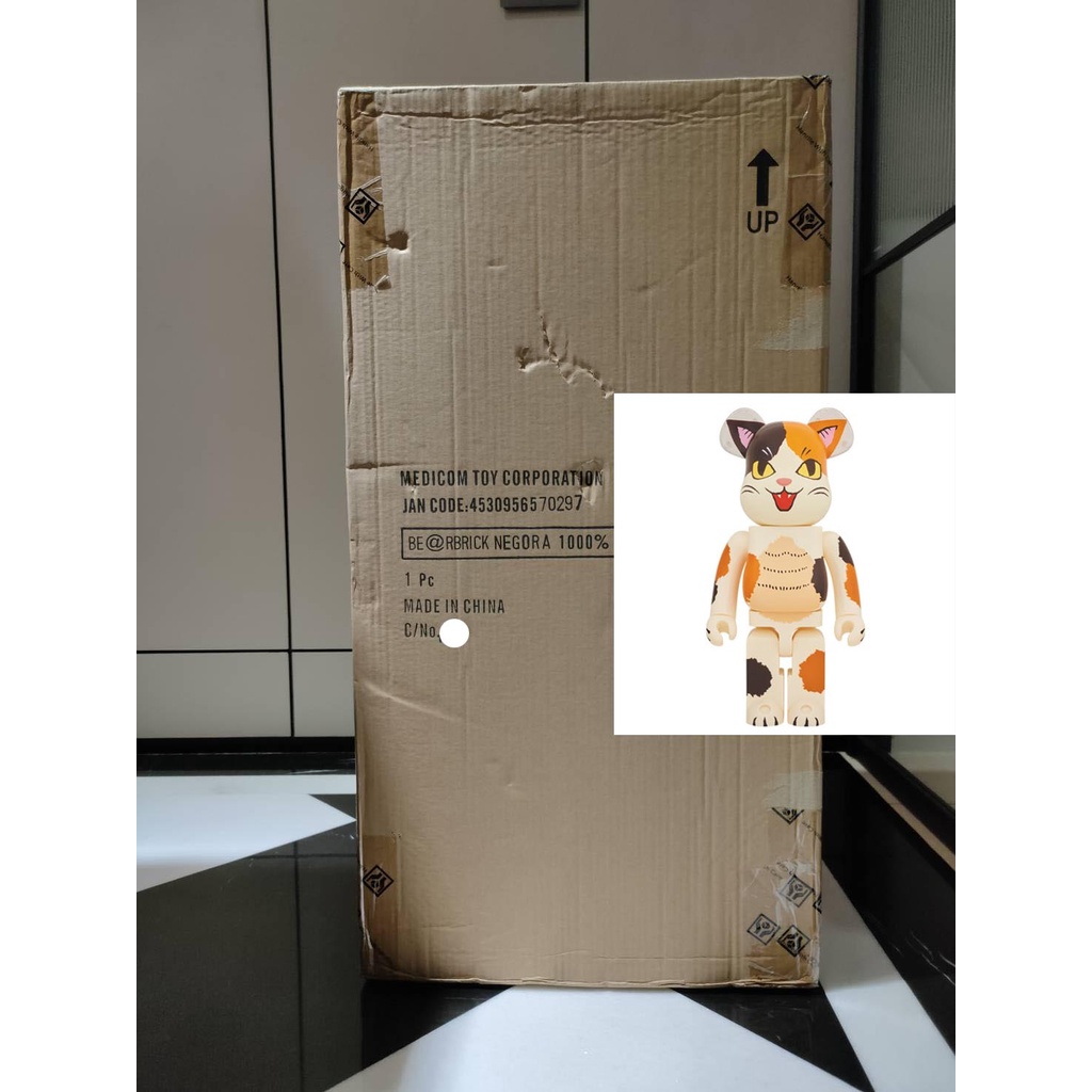 銀角零卡分期 全新未拆 BE@RBRICK 化貓怪獸 貓吉拉 Negora 1000% 小夏貓 高雄現貨