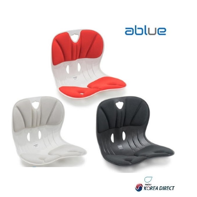 韓國直送 ablue Curble坐姿矯正椅 護脊椅墊(紅色, 黑色 灰色 藍色)WIDER