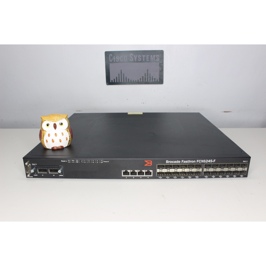 Brocade Fastiron FCX624S-F 24-Port Managed Network Switch