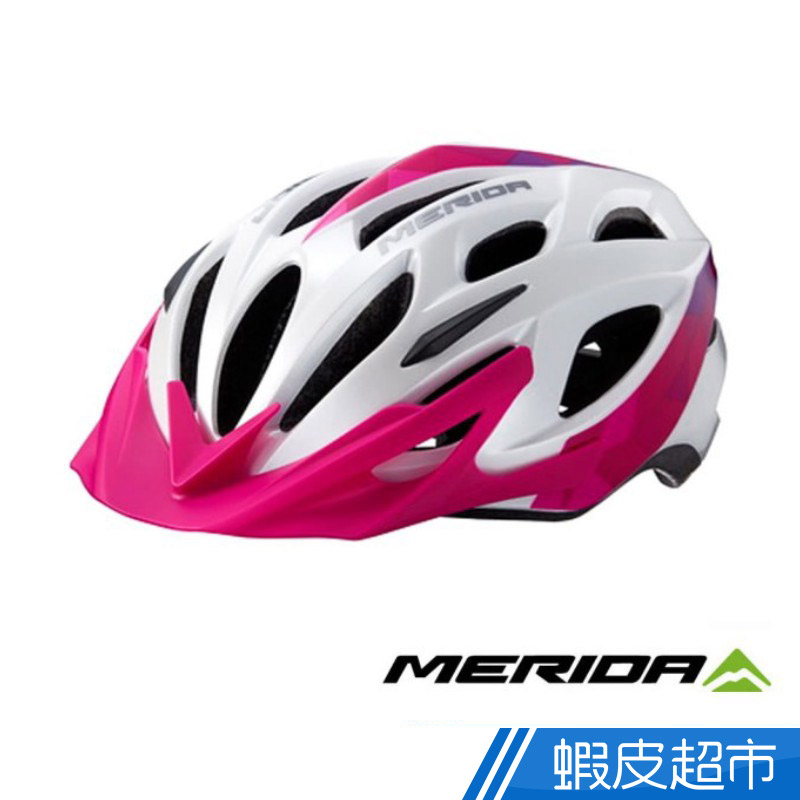 MERIDA 美利達 CHARGER 安全帽 白/紫(防護/單車/自行車)  現貨 蝦皮直送