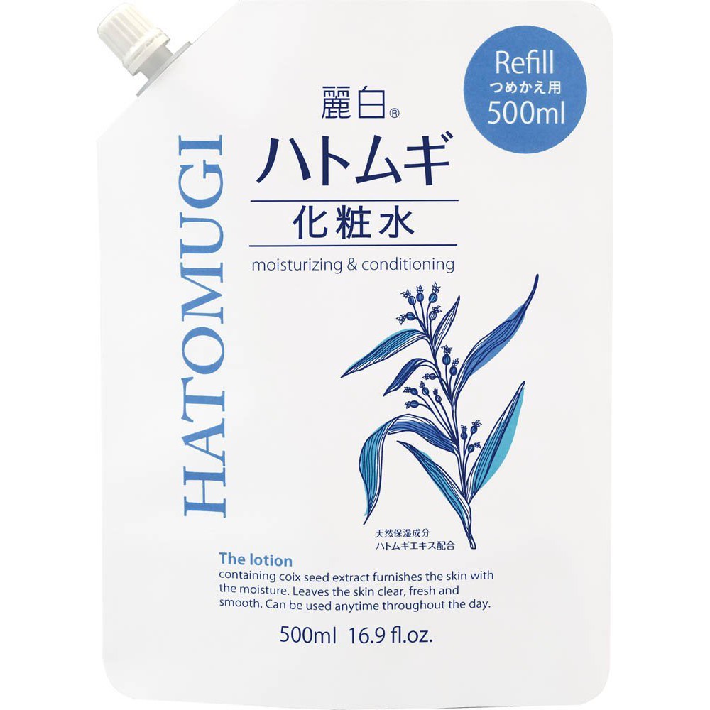 日本 熊野油脂 麗白 薏仁化妝水 500ml 補充包 喬治拍賣會 #201
