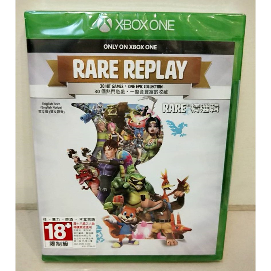 特價【全新未拆】 XBOX ONE RARE 精選輯 Rare Replay 英文版  $650