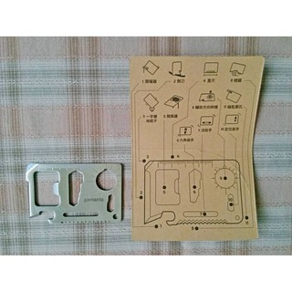 多功能隨身工具 板手 開瓶器 一字螺絲起子 尺 刀 鋸 輕巧【股東會紀念品】
