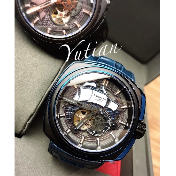 NSQUARE_旅遊船王系列_自動機械錶_藍色/黑色_原廠保固兩年（預購款）