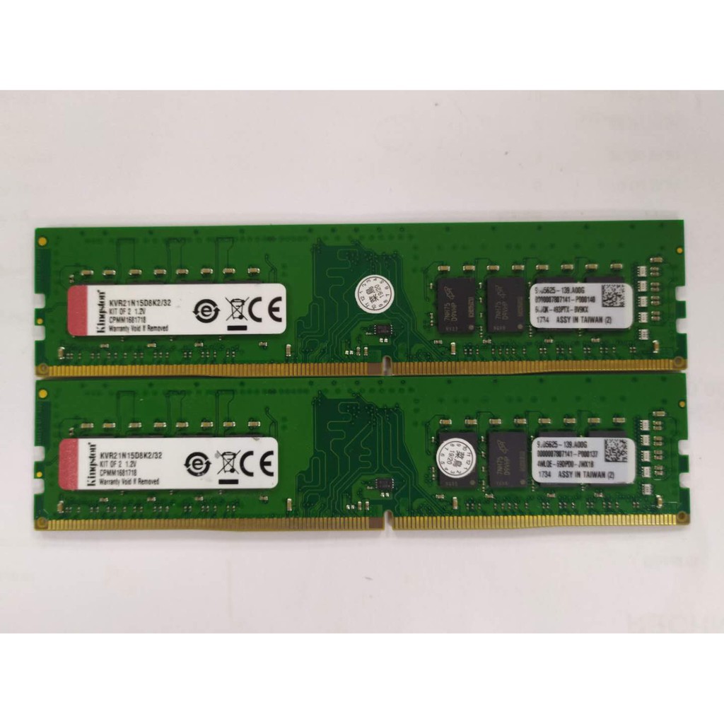 桌上型金士頓ddr4 32g 16g 2根雙通道記憶體pc4 16gb 2400 2666 終保 蝦皮購物
