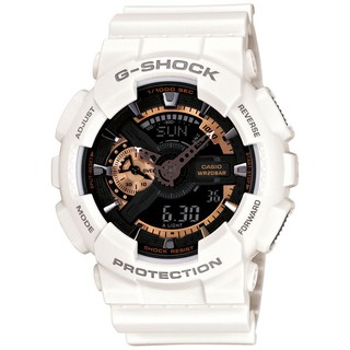 G-SHOCK金屬感重機裝置造型雙顯電子錶 GA-110RG-7ADR