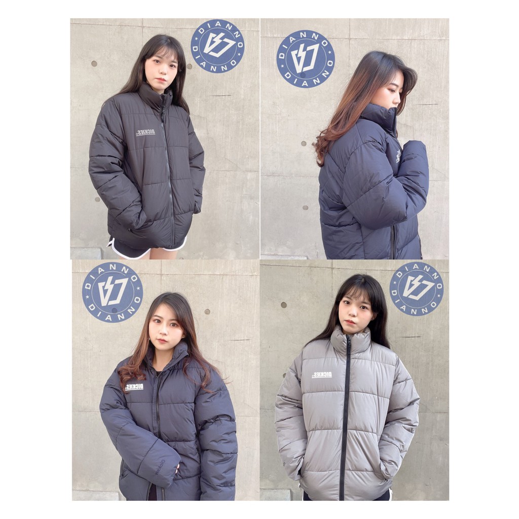 帝安諾 實體店面- DICKIES 羽絨外套 鋪棉 超輕量 保暖 韓國限定 黑色 藍色  經典LOGO 保暖外套