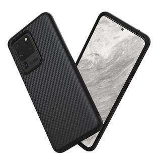 犀牛盾 適用Samsung S20/S20 Plus/S20 Ultra SolidSuit碳纖維紋路防摔背蓋手機殼