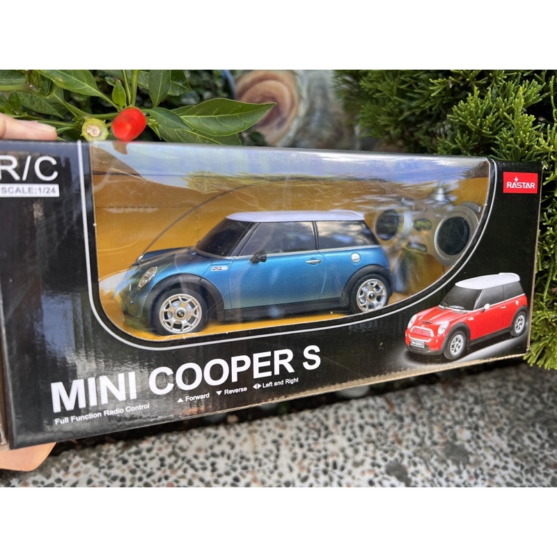 現貨🔥 1:24全新MINI COOPER S 藍色 原廠授權RASTAR遙控車 遙控車 迷你