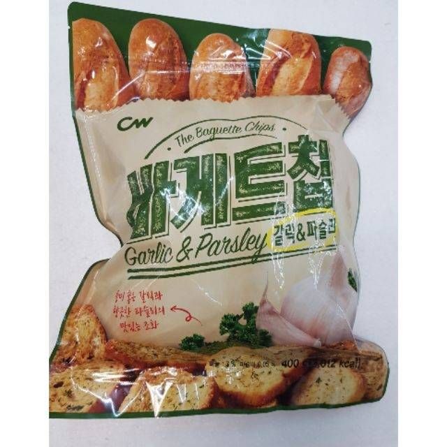 寶島零食~韓國麵包～韓國CW大蒜麵包餅乾400g裝～現貨～此商品一單只能寄6包，謝謝合作！