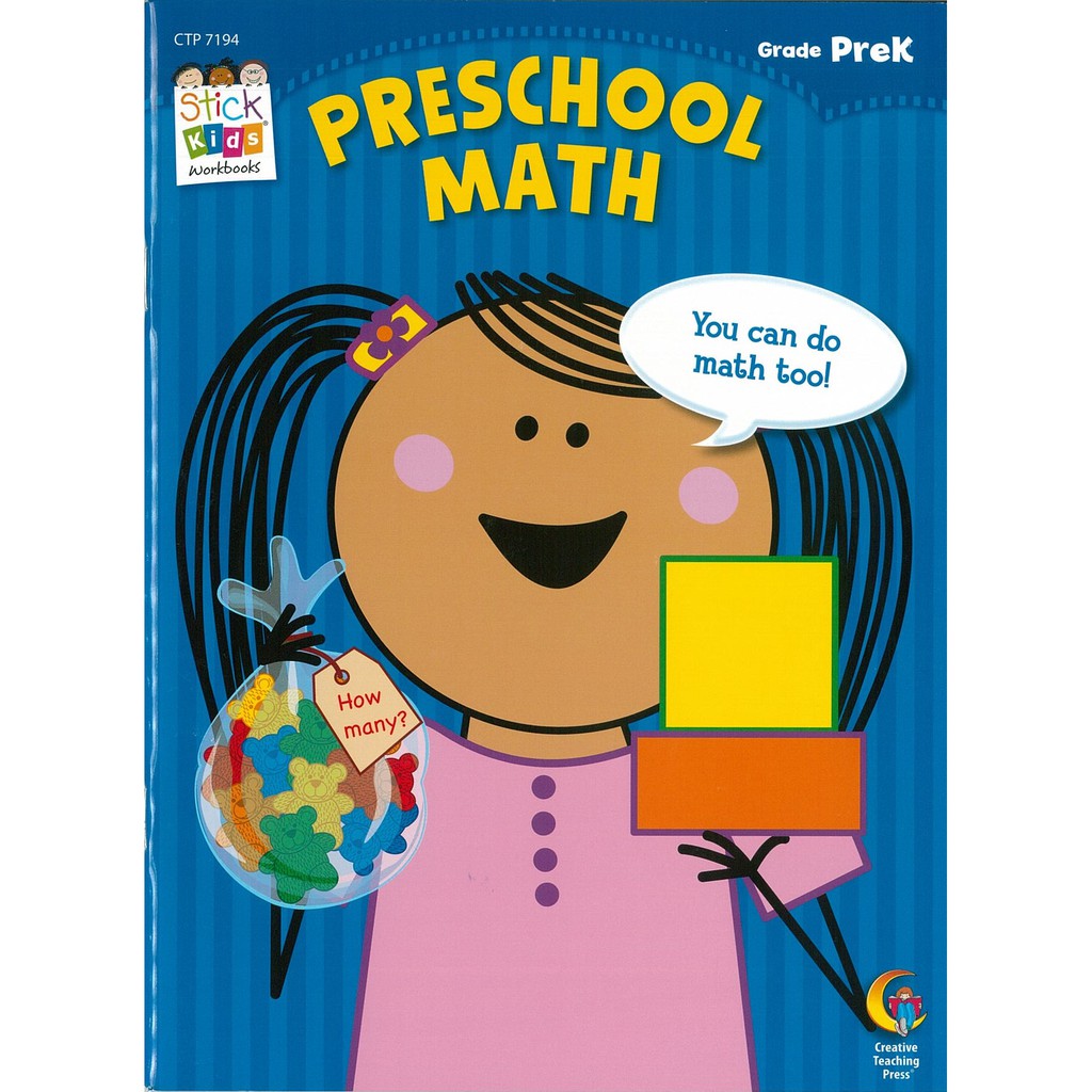 Stick Kids Workbook Grade PreK: Preschool Math 兒童英文練習簿