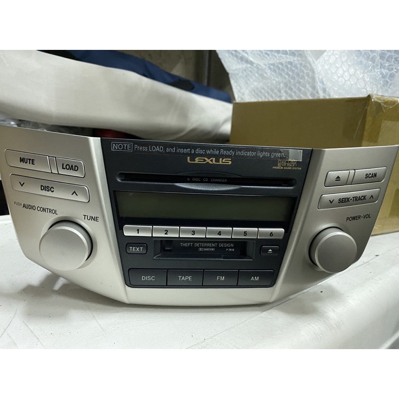 TOYOTA LEXUS RX330 2004 原廠音響主機CD卡帶