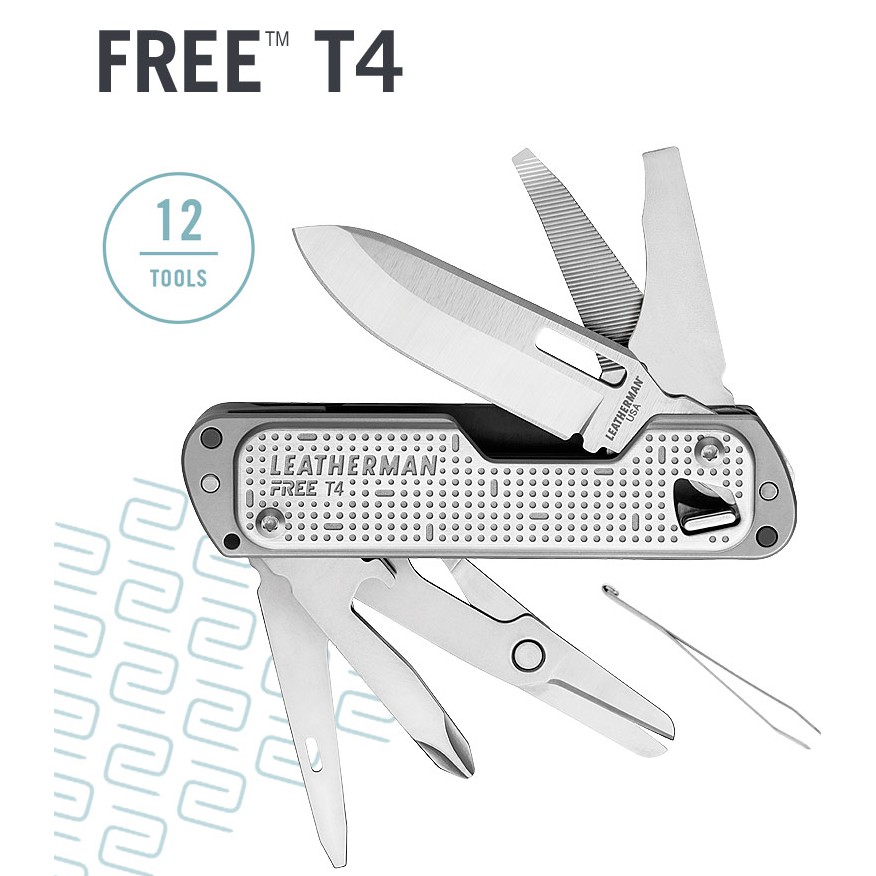 [25年保固] Leatherman 美製 FREE T4 不鏽鋼 多功能工具刀 LE 832686 磁鐵吸力刀具功能