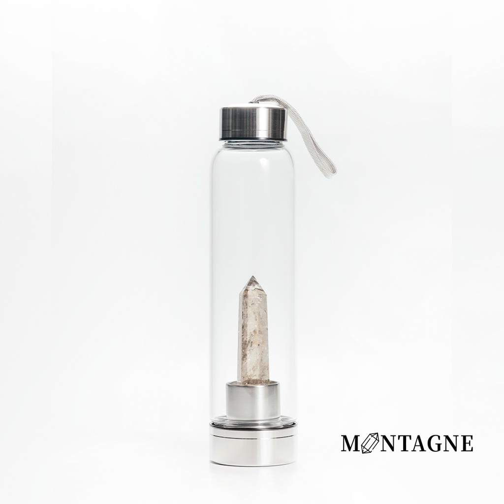 【Montagne】水晶能量瓶｜茶水晶｜健康、美容