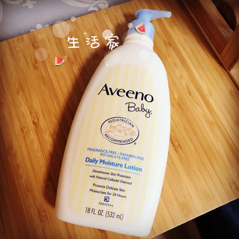 Aveeno艾惟諾 天然燕麥寶寶每日保濕無香乳液 18oz (532ml)