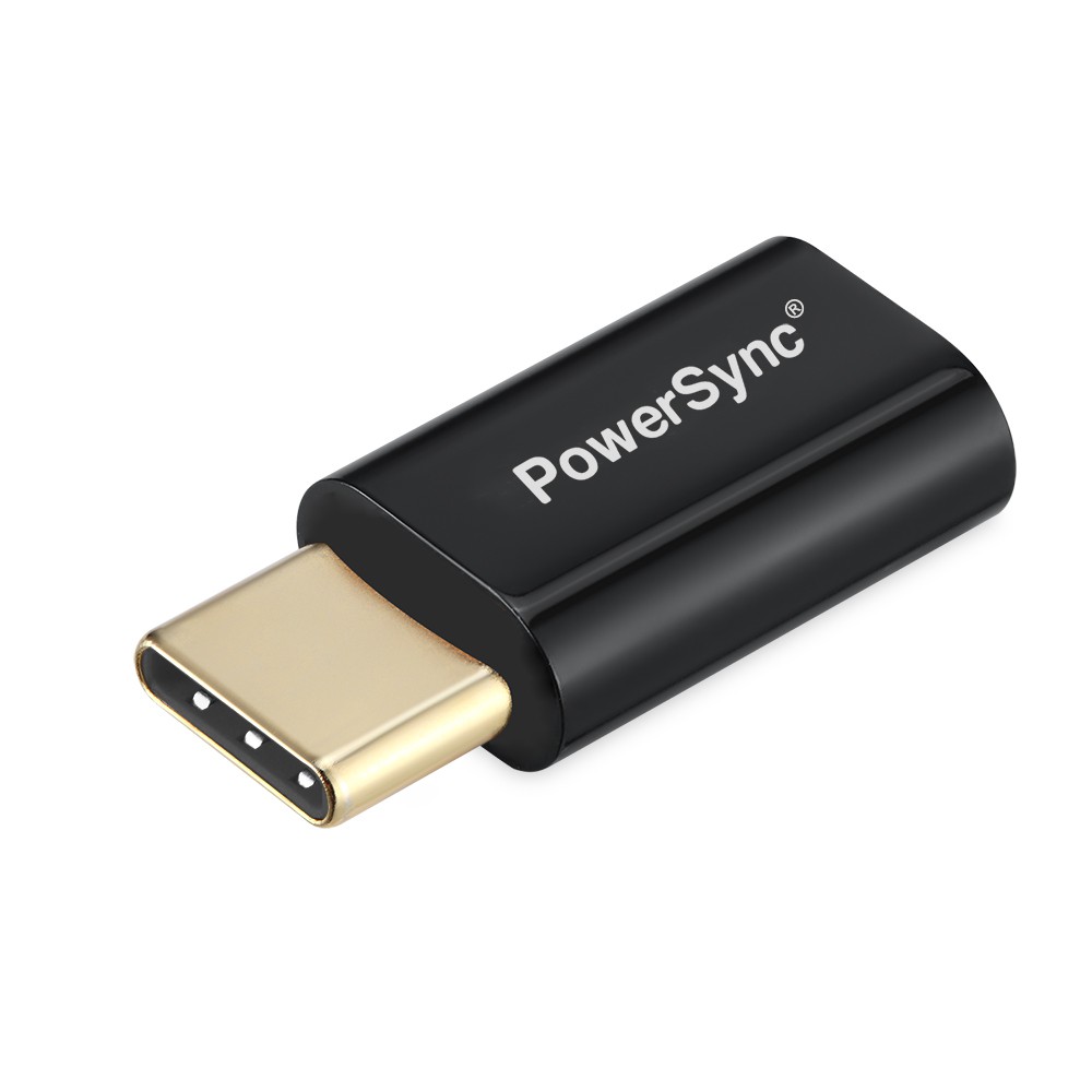 【福利品】群加 PowerSync Micro USB to Type C 轉接頭 (CUBCGBNJ0000)