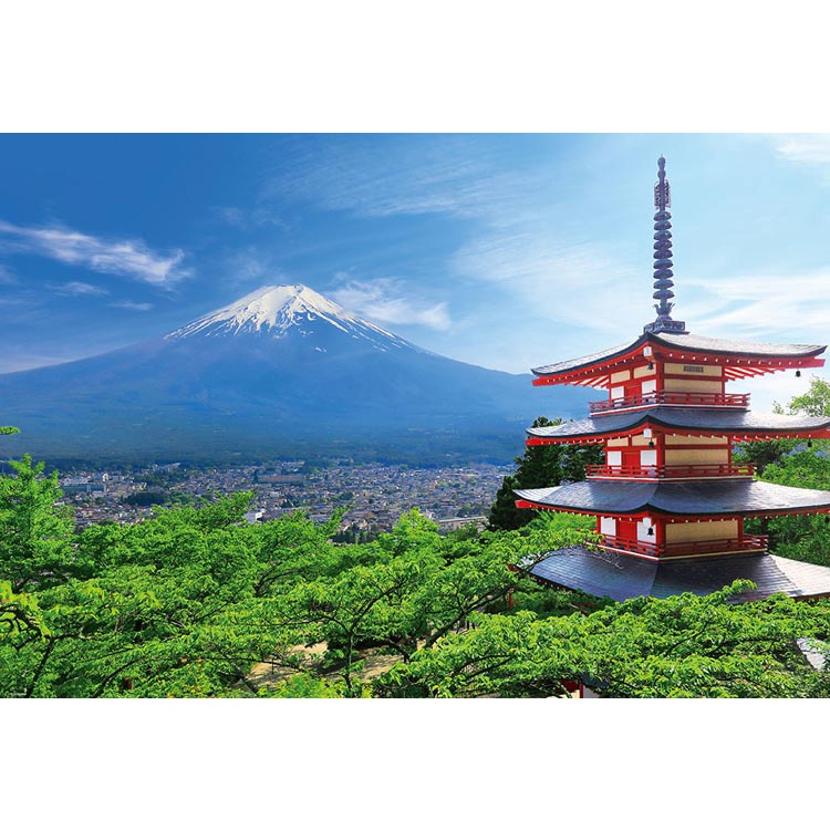 Beverly  眺望富士山的淺間神社  1000片  拼圖總動員  日本進口拼圖