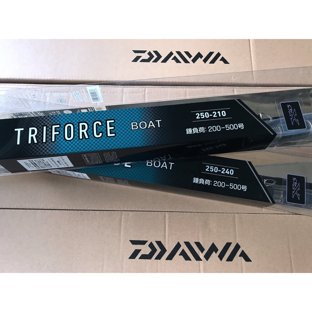 【光輝釣具】DAIWA 客製化船竿 TRIFORCE  碳纖維包覆玻璃纖維 玻璃×碳的組合技術客製船竿素材