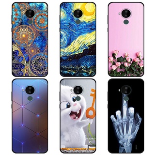 NOKIA 諾基亞 C30 印刷手機殼卡通後蓋適用於諾基亞 C30 軟矽膠 TPU 手機殼
