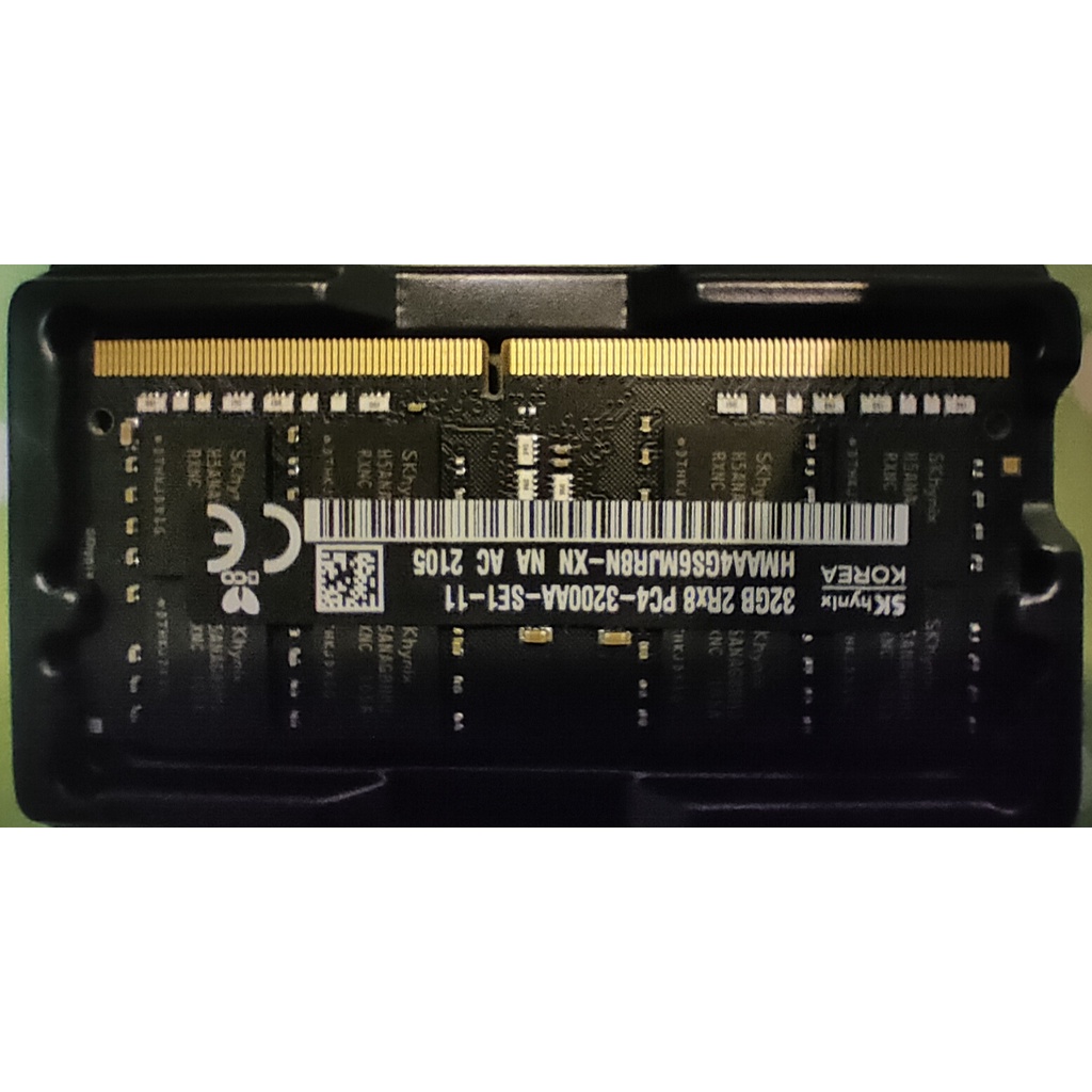 筆電記憶體 SK Hynix海力士DDR4 3200 32G (二手良品 9.9成新）