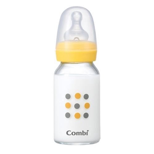 康貝 Combi 標準玻璃奶瓶 120ml (黃)