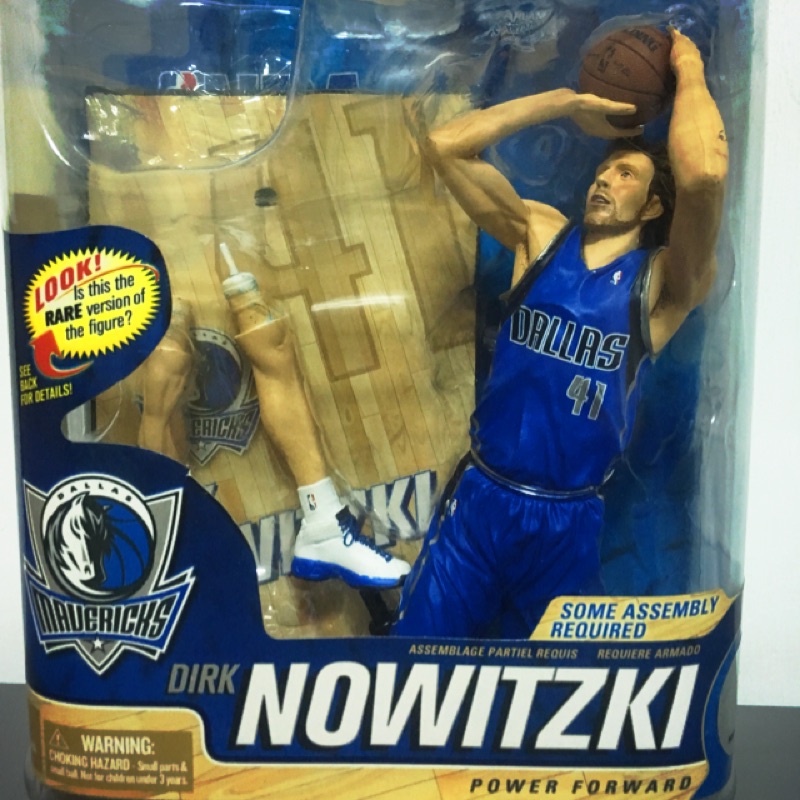 McFarlane麥法蘭 NBA Dirk Nowitzki 達拉斯小牛隊 客場藍球衣 德國坦克 德佬