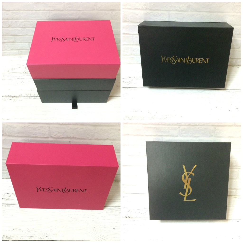 Dior 迪奧 禮物盒/禮盒 YSL黑色  玫紅禮盒
