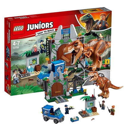 現貨 LEGO 樂高 10758 JUNIOR 侏儸紀系列 突破包圍T. Rex Breakout 暴龍 全新未拆