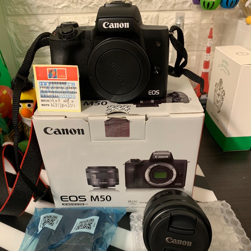 （預留中）Canon EOS M50 EF-M 15-45mm STM 原廠公司貨 保固內 未使用