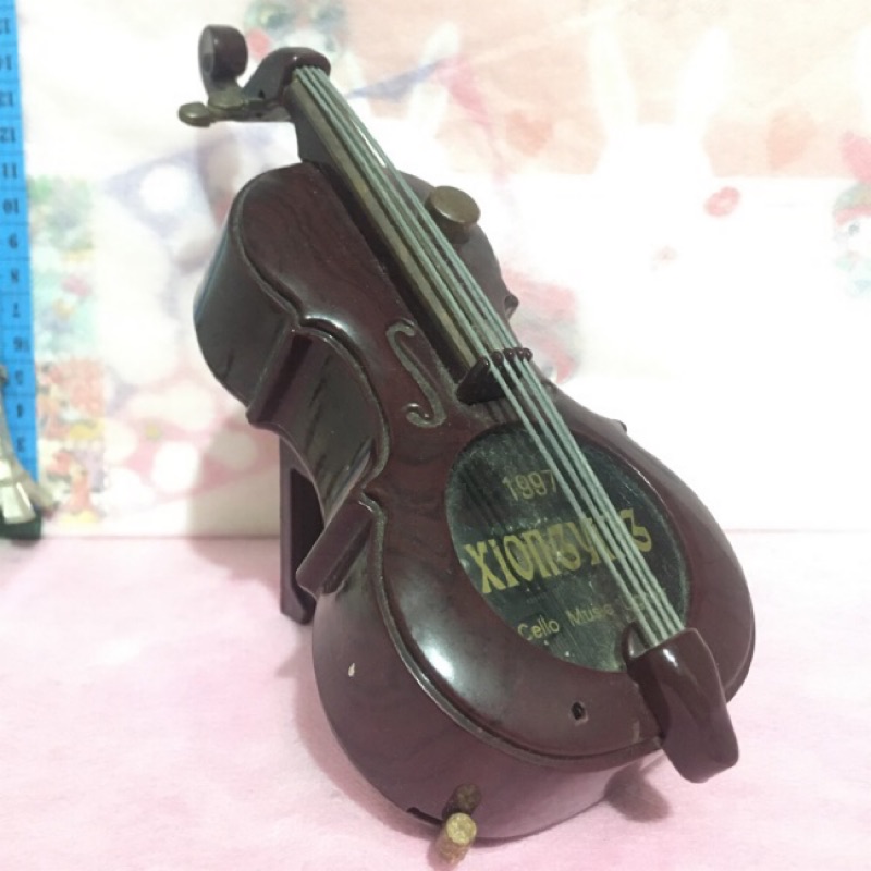 二手收藏品-大提琴擺飾 / 擺飾 / 大提琴 高度15公分 /  提琴 (J001)  小提琴  大提琴  擺飾