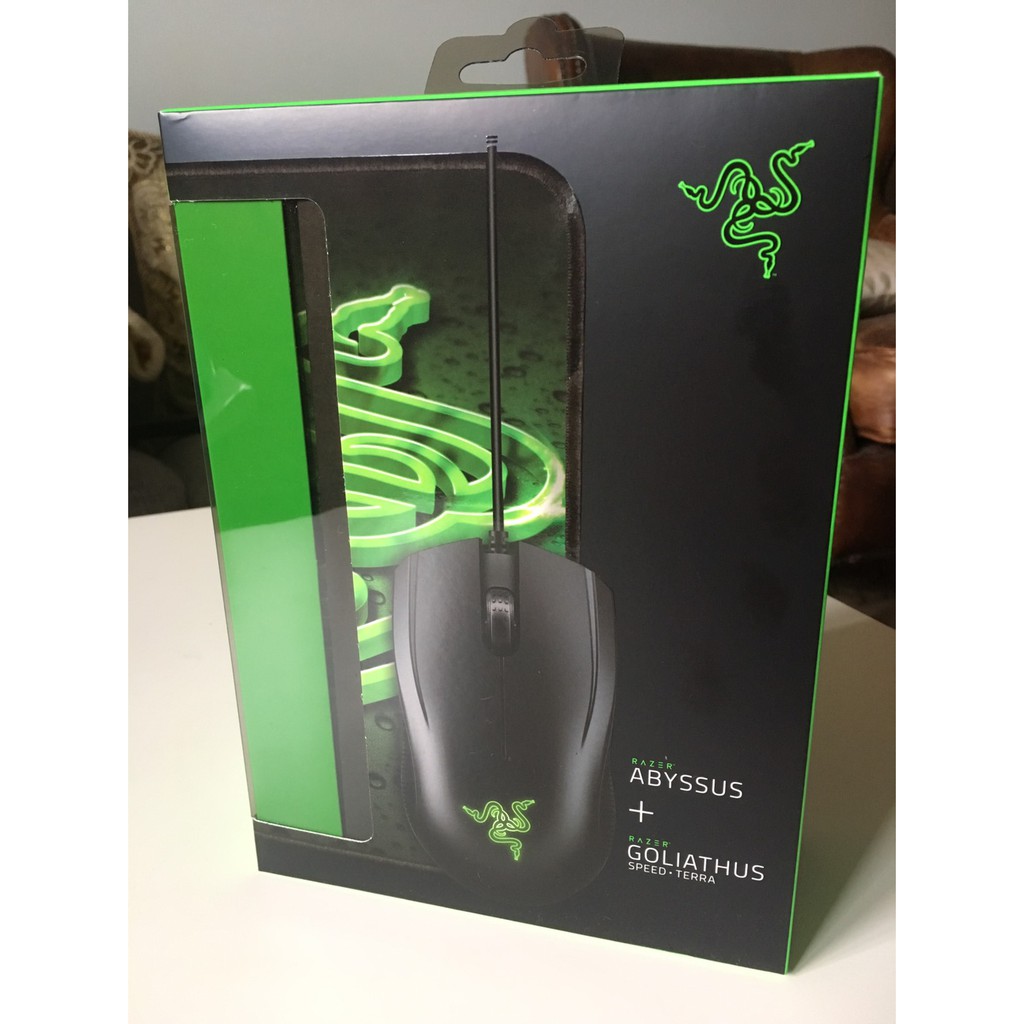 Razer 雷蛇 Abyssus 地獄狂蛇 滑鼠+鼠墊組(S)