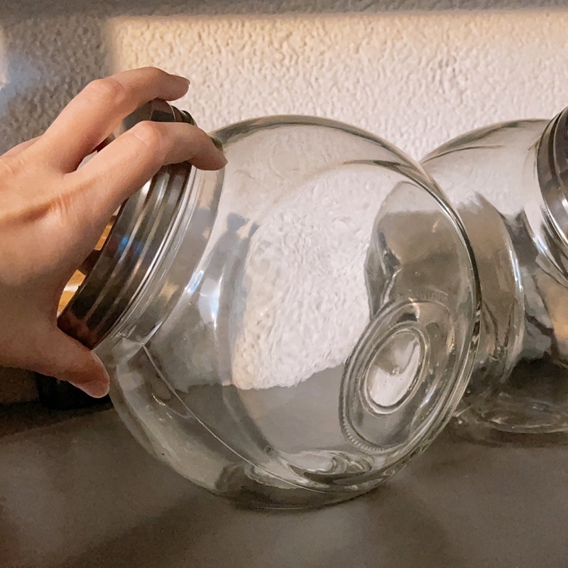 廚房收納儲物玻璃罐可直放可斜放好取用
