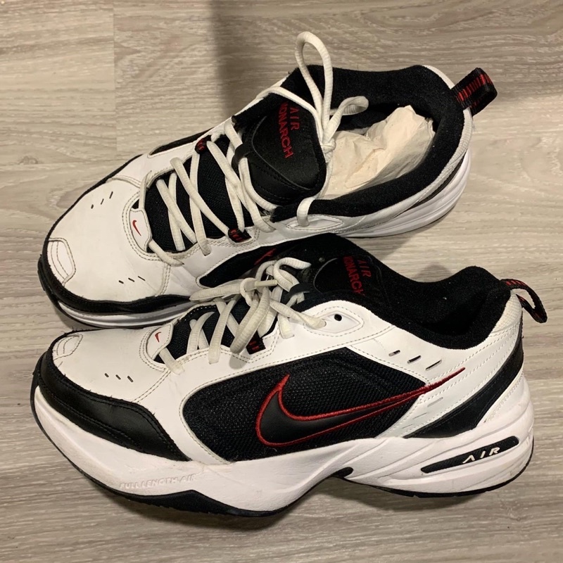 二手Nike 老爹鞋 air monarch iv 黑紅 90%正常使用感