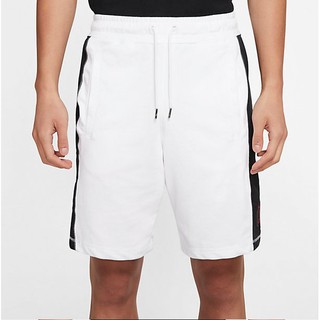 S.G NIKE AIR JORDAN LOGO CD5756-101 棉褲 運動 休閒 舒適 棉短褲 短褲 男生 白色