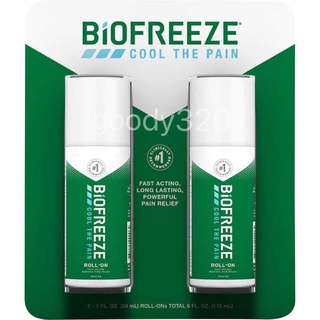 【運動健身必備 】 Biofreeze 百歐 舒緩凝膠 滾珠瓶 單條 肌肉痠痛 薄荷涼感 運動凝膠 肌肉霜 舒緩疲勞