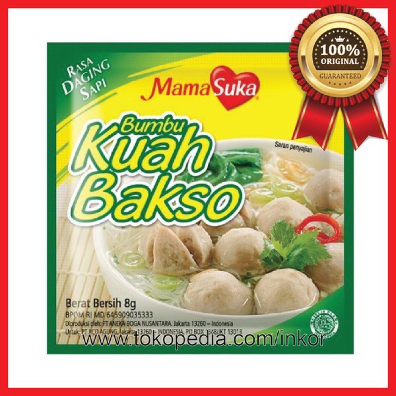 mamasuka bumbu kuah bakso印尼牛肉湯調味粉 baso牛肉味湯粉