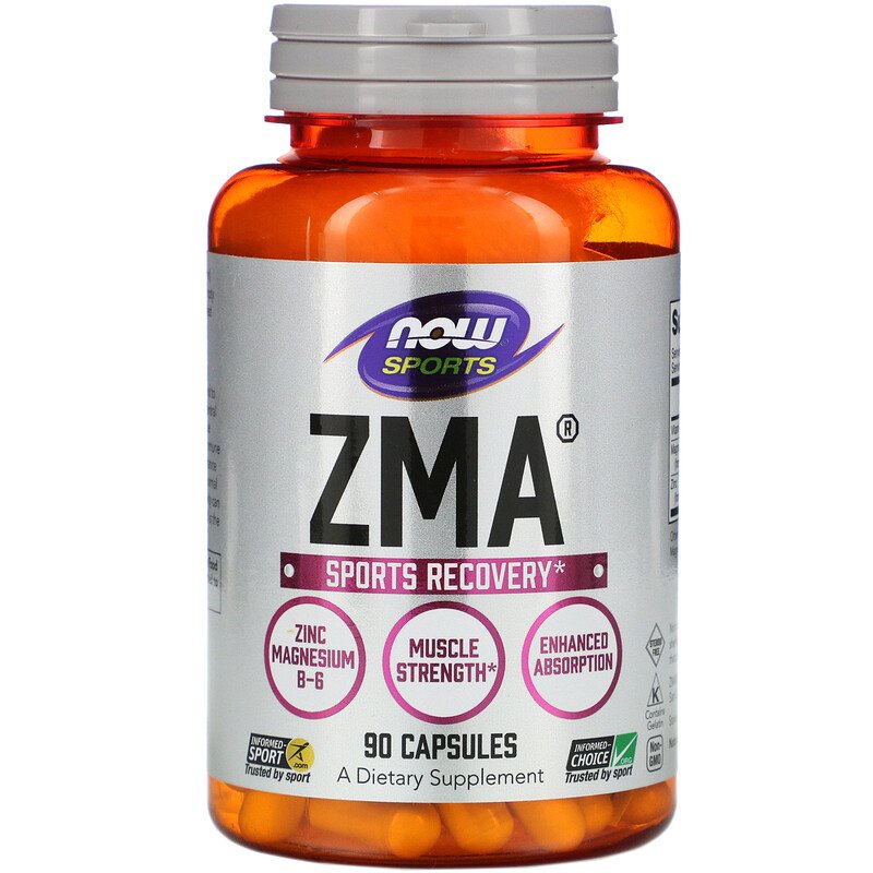 🌈2瓶免運💊Now Foods ZMA 90粒膠囊 💪運動修復補充劑 健身 健美 健力 維生素B-6 鋅、鎂