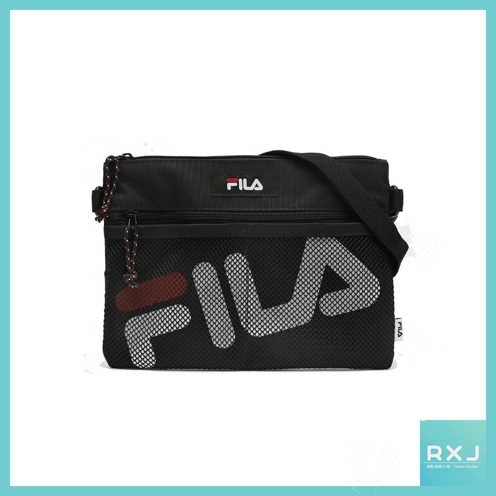 【RxJ】現貨 Fila Heritage Shakosh Bag 斜背包 LOGO 側背包 隨身包 潮流 網格小包