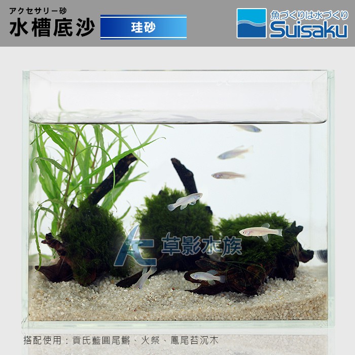 Ac草影 Suisaku 水作水槽の底砂 珪砂 0 8kg 一包 水草底砂孔雀魚底土 蝦皮購物