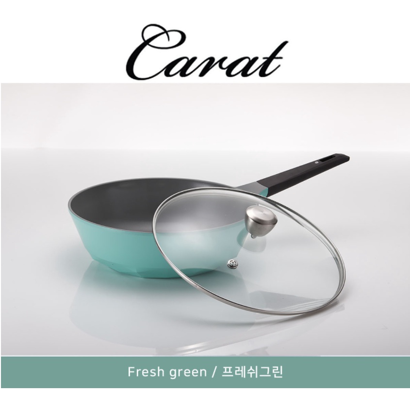 💯韓國直送NEOFLAM CARAT鑽石系列30公分炒鍋(含鍋蓋)陶瓷不沾鍋 鑽石鍋