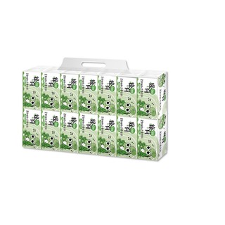 綠荷柔韌抽取式花紋衛生紙100抽112包/箱