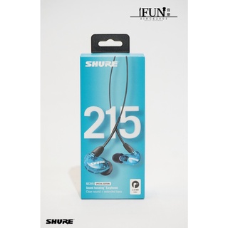 【Fun音樂樂器店】Shure SE215SPE-A Blue 監聽耳道式耳機 (透明藍)