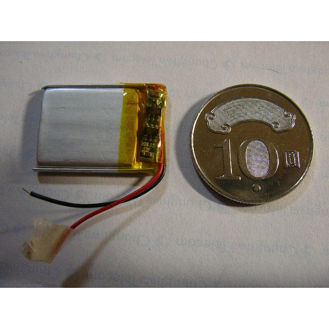 3.7v 100mah聚合物鋰電池302025 (帶充電保護模組) MP3 玩具/收音機/音箱'