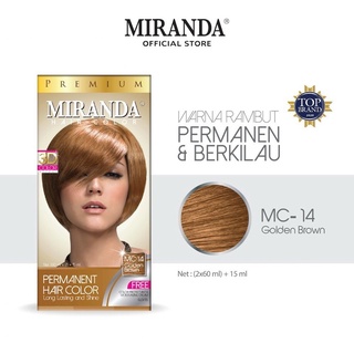 Semir Cat Rambut Miranda MC14 Golden Brown Coklat Muda 30ML