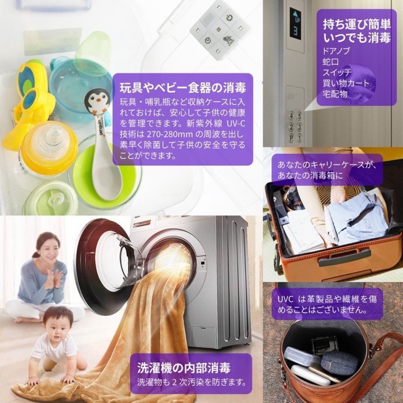 獨家 元兔攜帶式led 液晶顯示紫外線消毒器uvc 殺菌日本熱銷 蝦皮購物