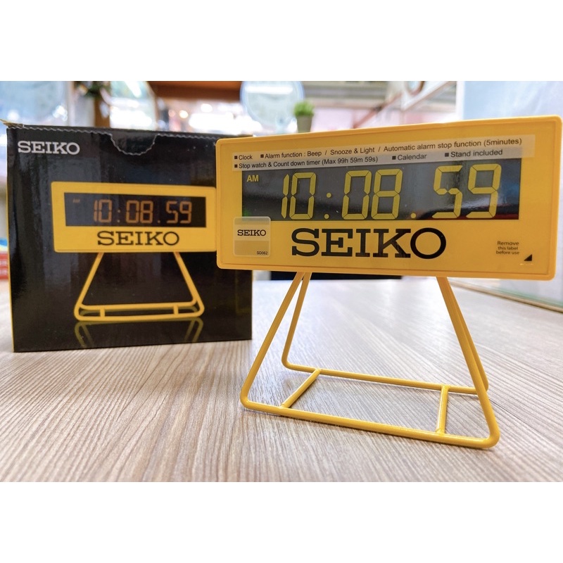 SEIKO精工 馬拉松路跑計時器造型 電子顯示/鬧鐘 QHL062Y